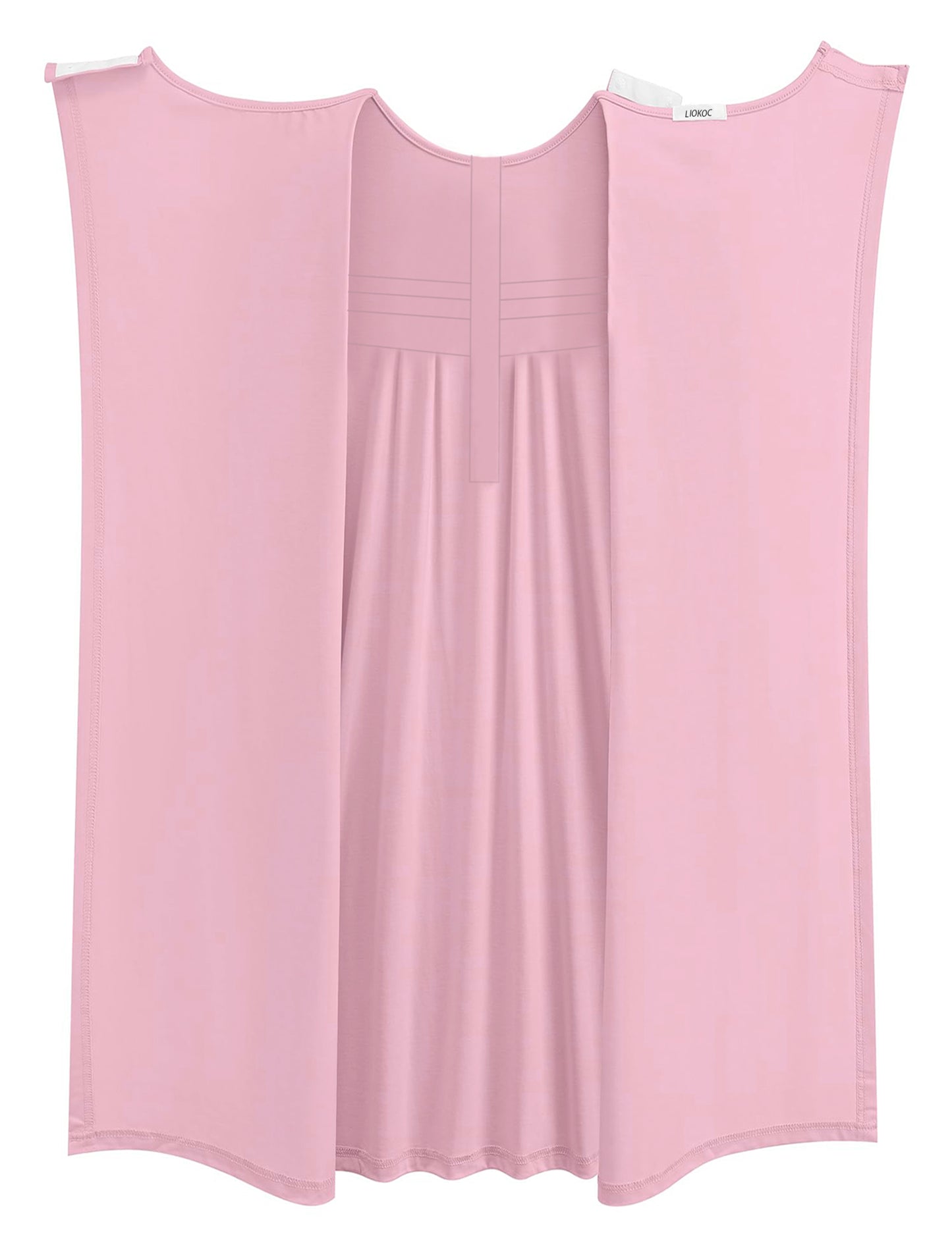 Hospital Gowns for Women Tear Away Snap 3/4 Sleeve Open Back Post Shoulder Surgery Dresses Delivery Nightgown S-3XL