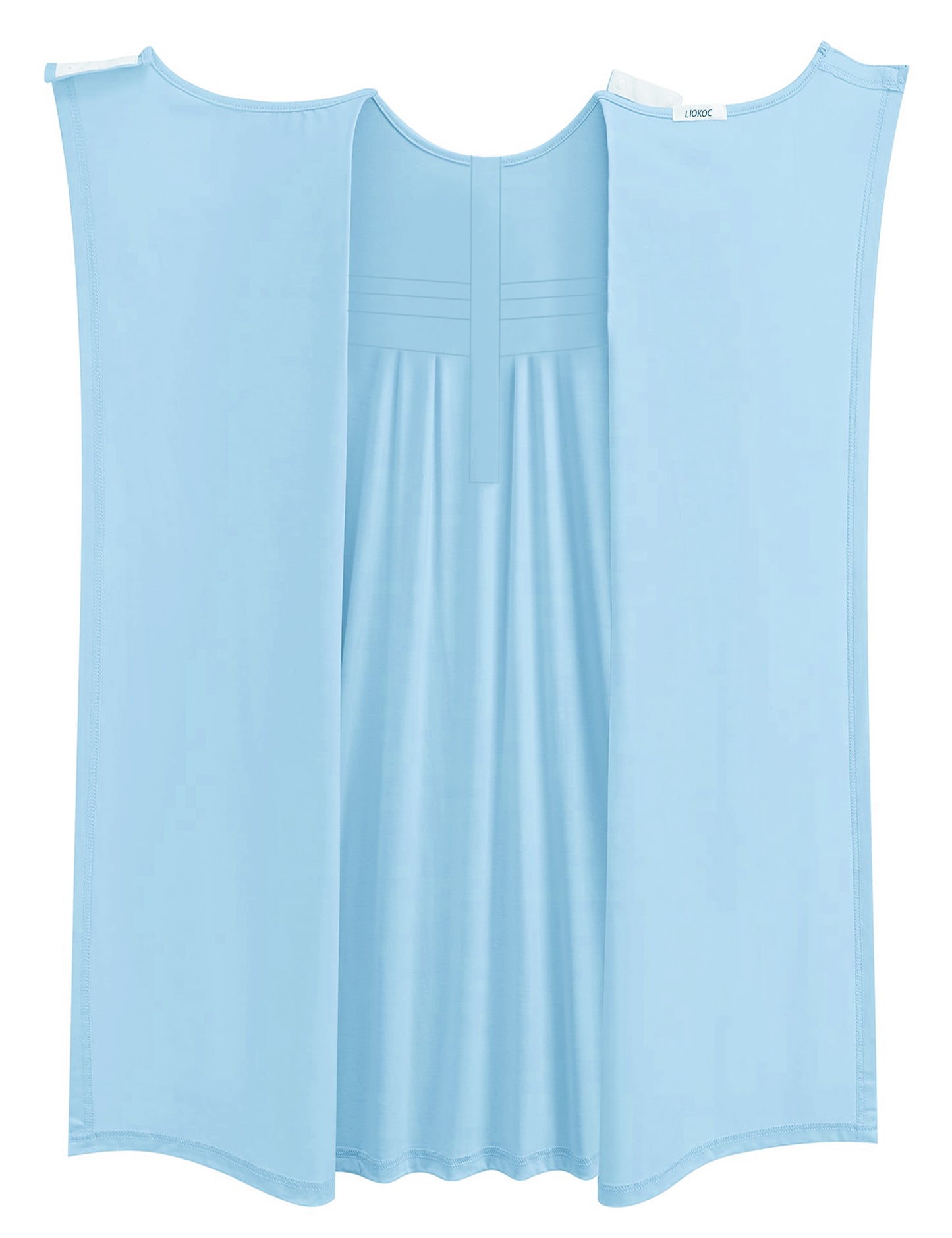 Hospital Gowns for Women Tear Away Snap 3/4 Sleeve Open Back Post Shoulder Surgery Dresses Delivery Nightgown S-3XL